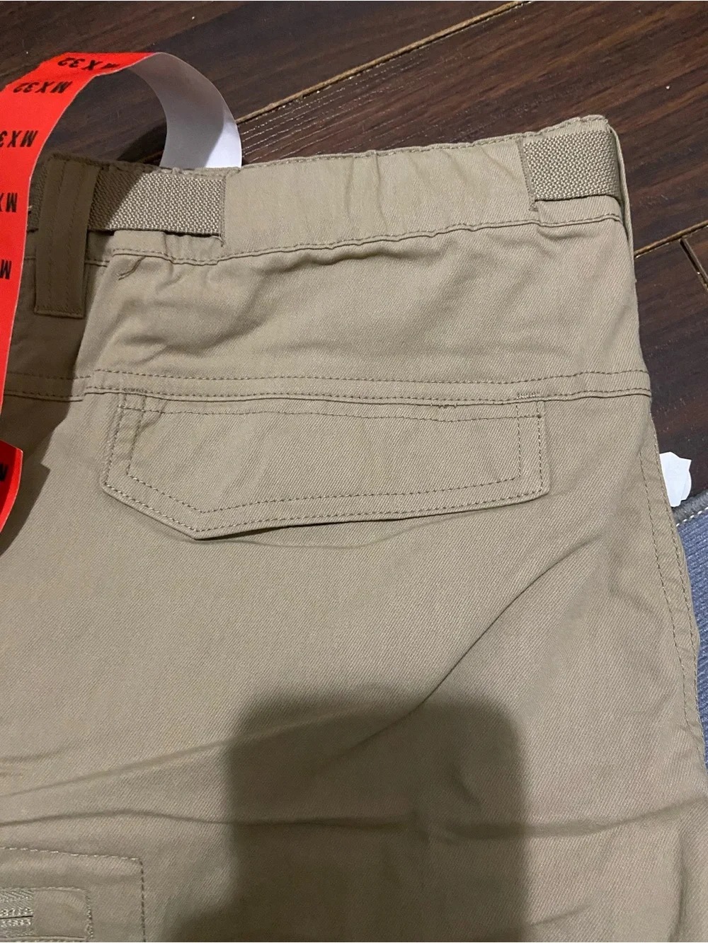 BC Clothing Men's Convertible Pants Hiking Cargo Belted, Tan, Size: M x 32